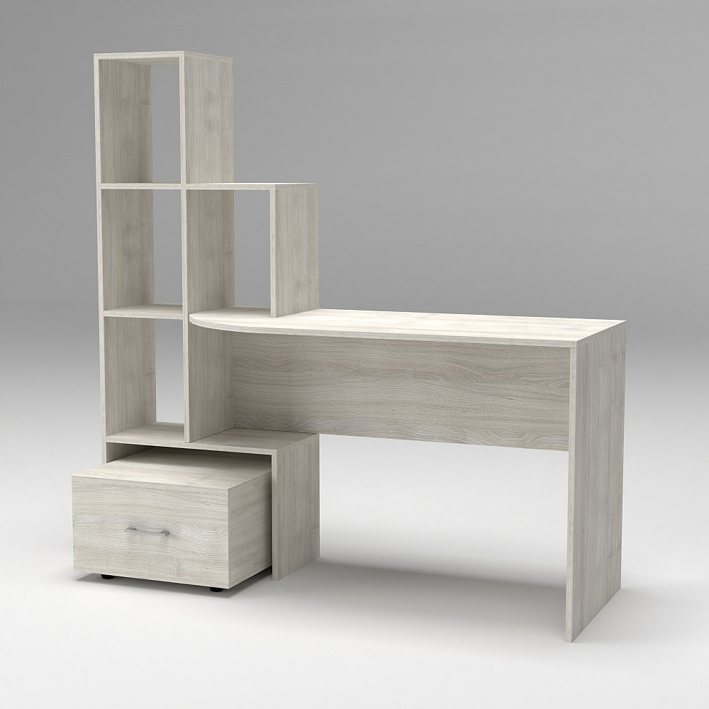 Стол письменный СП-1 №2, Дуб Шамоні Світлий, 1500/550/1500 Львов - изображение 3