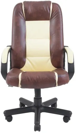 Офісне Крісло Керівника Richman Chelsea Madras Tobacco-Vanilla Пластік Річ М3 MultiBlock Бежево-коричневий Київ