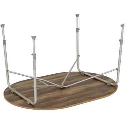 Туристический стол Bo-Camp Feather Овальний 130 x 90 cm Коричневий (1404466) Винница