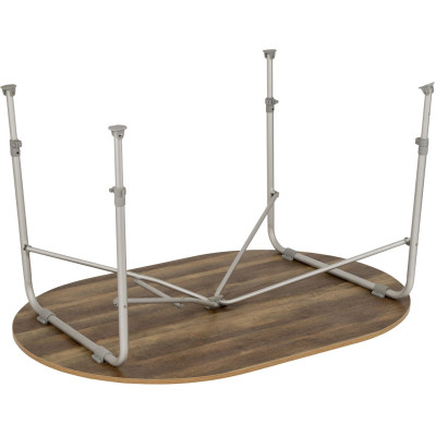 Туристичний стіл Bo-Camp Feather Овальний 130 x 90 cm Коричневий (1404466) Вінниця - фото 3