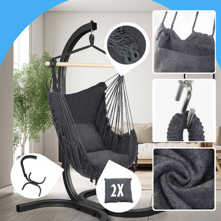 Подвесное кресло KSOZ025C K-Sport черное Киев - изображение 3