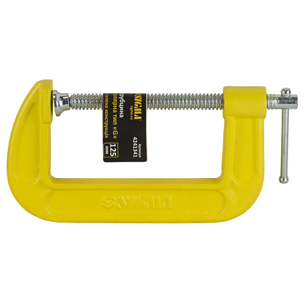 Струбцина столярная тип G 125мм SIGMA (4241341) Ровно - изображение 8