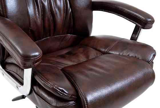 Офісне Крісло Керівника Richman California Madras Dark Brown Хром М2 AnyFix Коричневий Київ