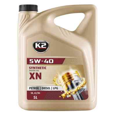 Моторное масло K2 Synthetic Premium SN/CF XN 5W-40 5 л (O1135E) Винница
