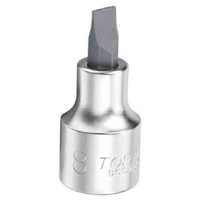 Головка торцевая Toptul шлицевая 1,2x8мм 48мм 3/8