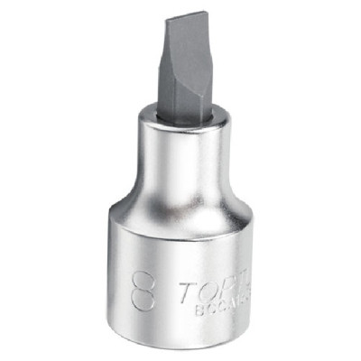 Головка торцевая Toptul шлицевая 1,2x8мм 48мм 3/8