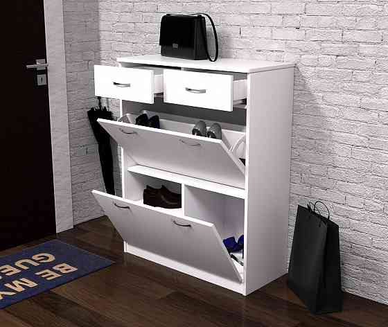 Тумба для обуви №4, Белый, 800/350/1010 Львов