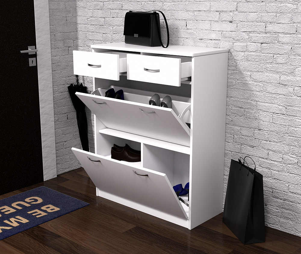 Тумба для обуви №4, Белый, 800/350/1010 Львов - изображение 2