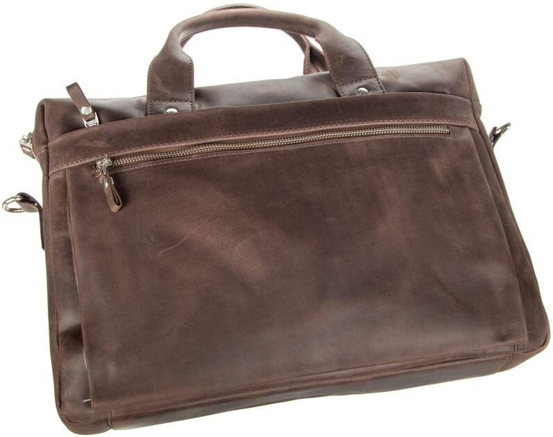 Сумка для ноутбука SHVIGEL 11026 Коричневая Киев - изображение 6