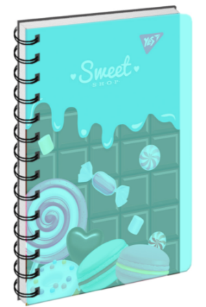 Зошит із роздільниками В6/144 арк. "Yes" пласт. обкл. Sweet shop, 160142, шт Київ