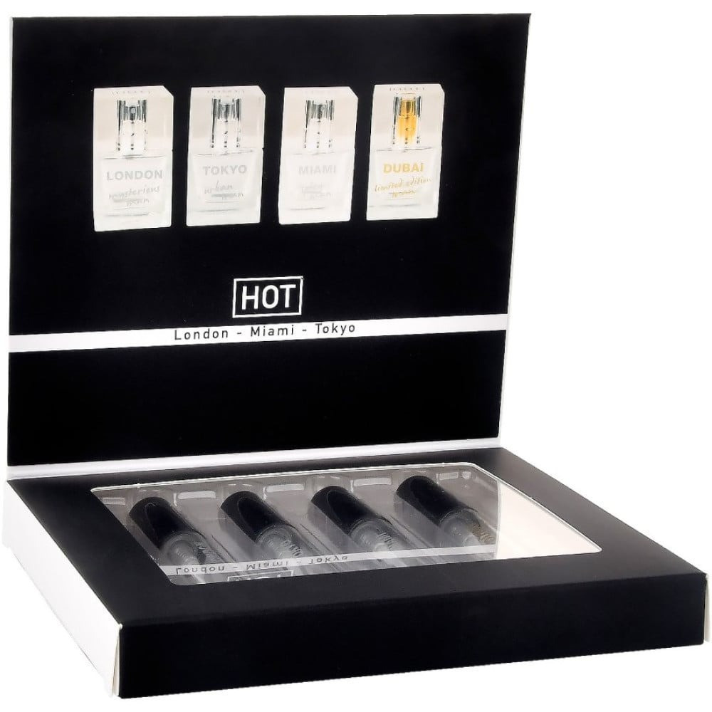 Набор парфюмов для мужчин с феромонами HOT LMTD Pheromone Perfume Мen, 4x5 мл Sex Aura Киев - изображение 4