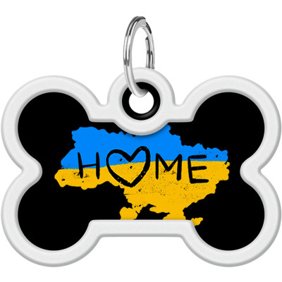 Адресник для животных WAUDOG Smart ID с QR паспортом "Дом", кость 40х28 мм (0640-0230) Винница - изображение 2