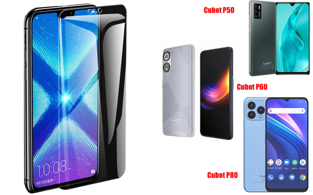 Захисне скло NeoGlass для Cubot P50, Cubot P60, Cubot P80 – надпрозоре та стійке Київ - фото 2