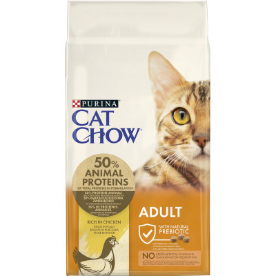 Сухой корм для кошек Purina Cat Chow Adult с курицей 15 кг (5997204514127) Винница - изображение 1