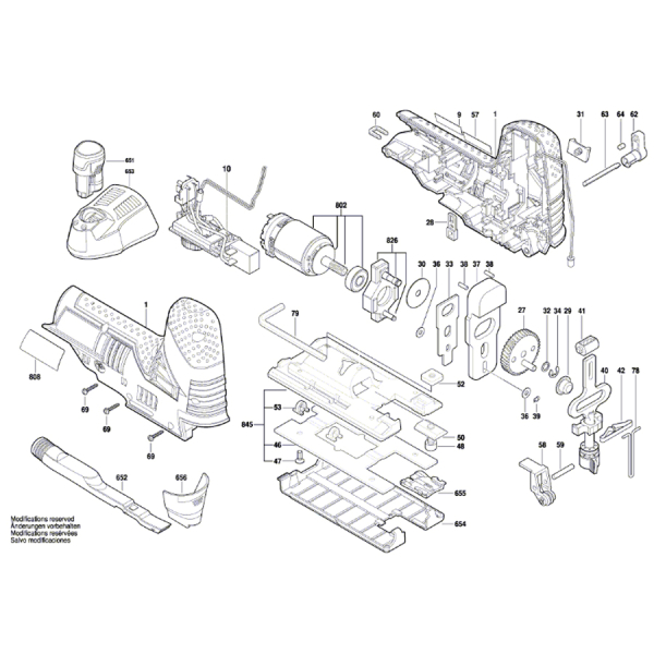 Аккумуляторный профессиональный лобзик Bosch Professional GST 12V-70 12V Solo (06015A1001) без аккума и зарядкы Киев - изображение 5