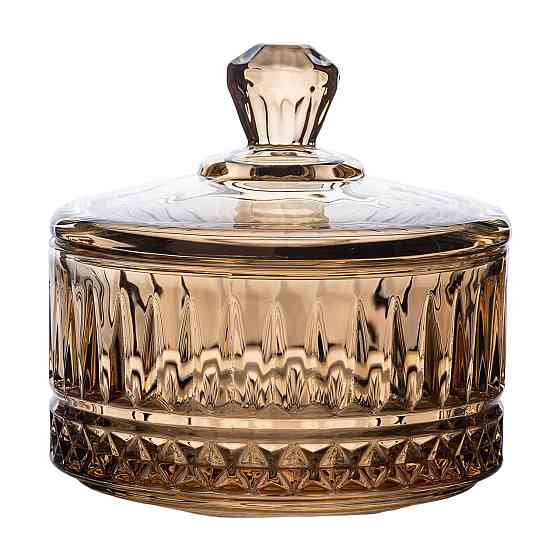 Yiwu Цукерниця з кришкою Ø 10 см скляна HP-YH-75 Київ