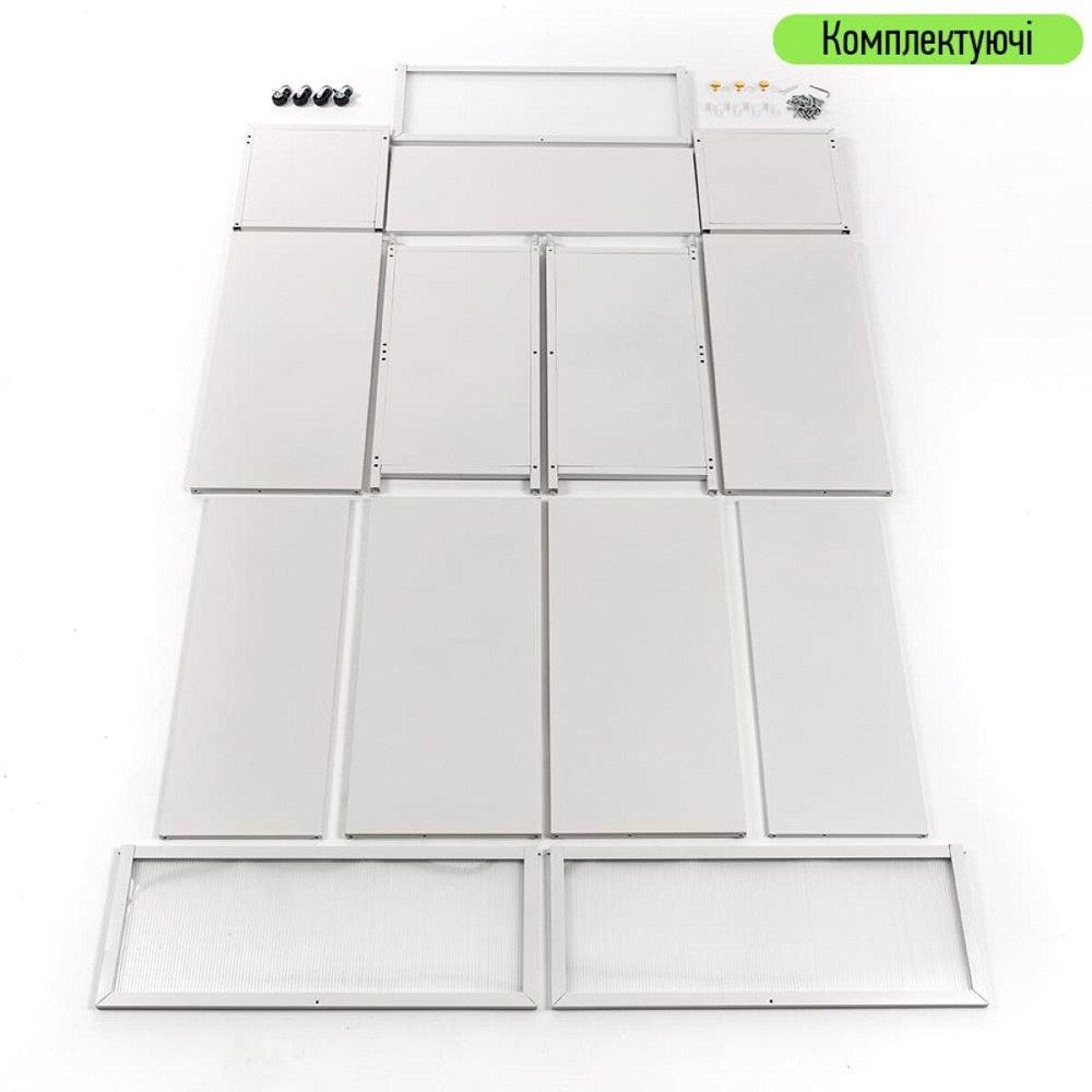 Шафа мобільна для зберігання розкладна триярусна з сталі 70х36х112,8см Світло-сірий SW-00002116 Київ - фото 6