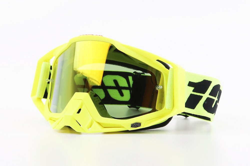 Окуляри кросові/ендуро/АТV, жовті (дзеркальне скло) Киев - изображение 1