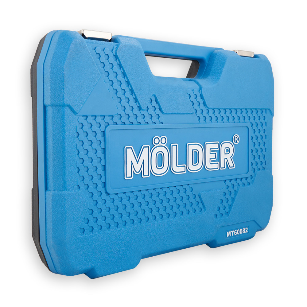 Професійний набір інструментів в кейсі Molder 1/2", 1/4" 72 T, CR-V, 82од. Львів - фото 5
