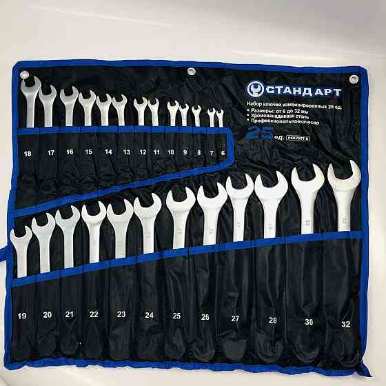 Набір ріжково-накидних ключів 25 шт. (6-32 мм) у чохлі СТАНДАРТ NKK25ST-S Одеса