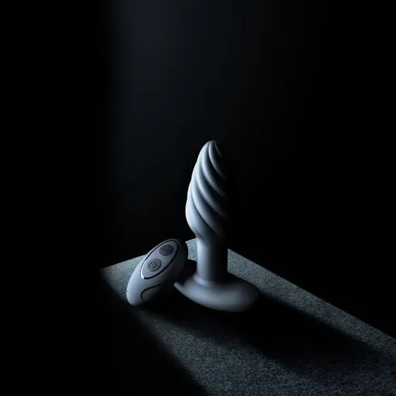 Анальна пробка з вібрацією та перлинним масажем Dorcel Spin Plug, макс. діам. 3,8 см, пульт ДК Львів