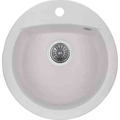 Мийка кухонна GRANADO RONDA white з сифоном (470*490mm.) (gr2205) Вінниця