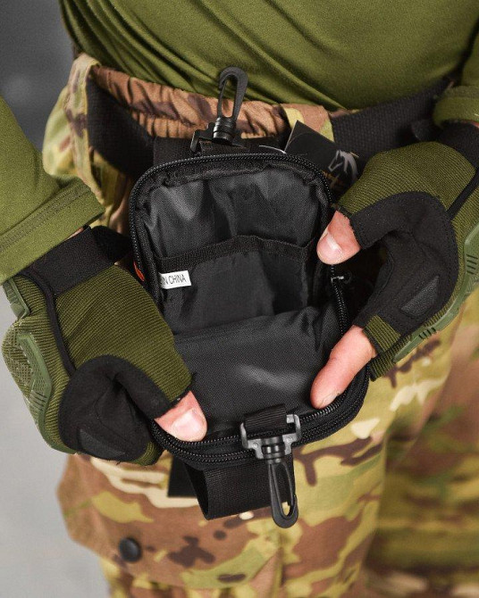 Подсумок тактический SILVER KNIGHT ULTIMATUM black ВТ1017 Одесса - изображение 8