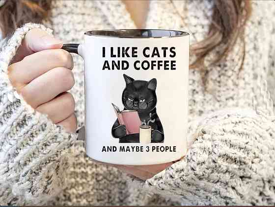 Кружка I like cats and coffee Винница