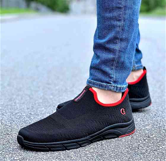 Кросівки Сіточка Чоловічі Чорні Літні Мокасини (розміри: 41,42) Дніпро