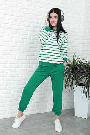 Демісезонний костюм в смужку "Delight" оптом | Норма Зелений, 42-44 Київ