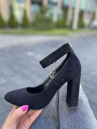 Туфлі жіночі LENA MELIANI чорні еко-замша каблук 10см 38р (N357-E7080-1) Коломия