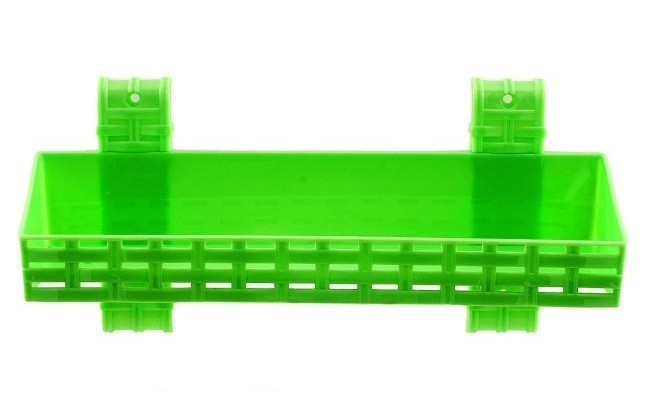 Полиця у ванну пряма "Ротанг" 1 ярус 30х10 см R-Plastic Салатовий Одеса - фото 1