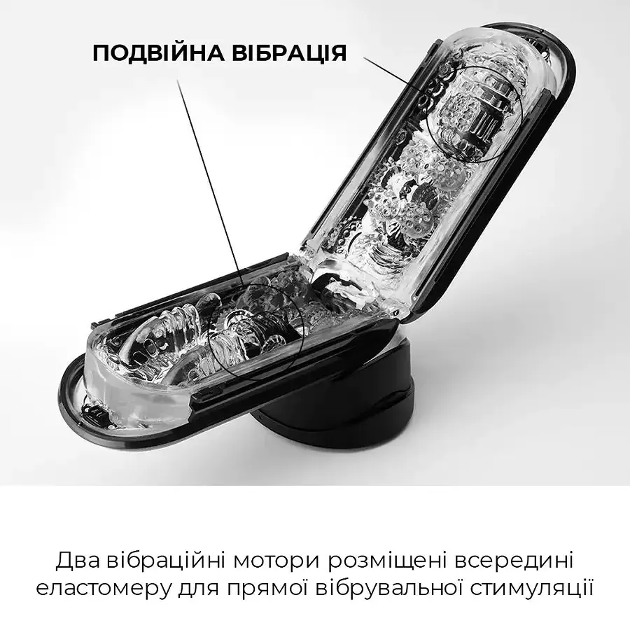 Вибромастурбатор Tenga Flip Zero Electronic Vibration Black, изменяемая интенсивность, раскладной Львов - изображение 3