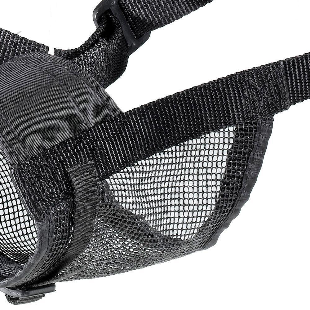 Регульований намордник з нейлонової сітки Ferplast Muzzle Net (Ферпласт Мазел Ні) XL - A: 47 sign 69 см - B: 17 ae 35 см - C: 12,5 см Запоріжжя - фото 2