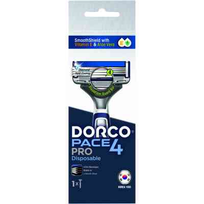 Бритва Dorco Pace 4 Pro для чоловіків 4 леза 1 шт. (8801038598338) Вінниця