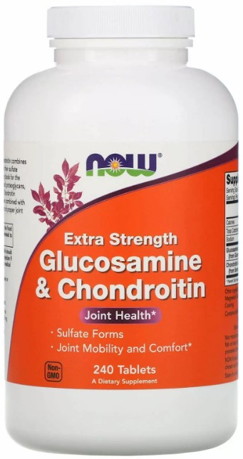 Глюкозамин и хондроитин Now Foods Glucosamine & Chondroitin 240 таблеток Киев - изображение 1