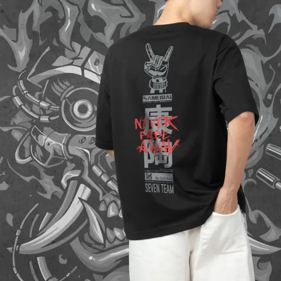 Футболка чоловіча з  принтом Cyber Punk Wake up Samurai 2 Розмір 48 Anime0847 Дніпро