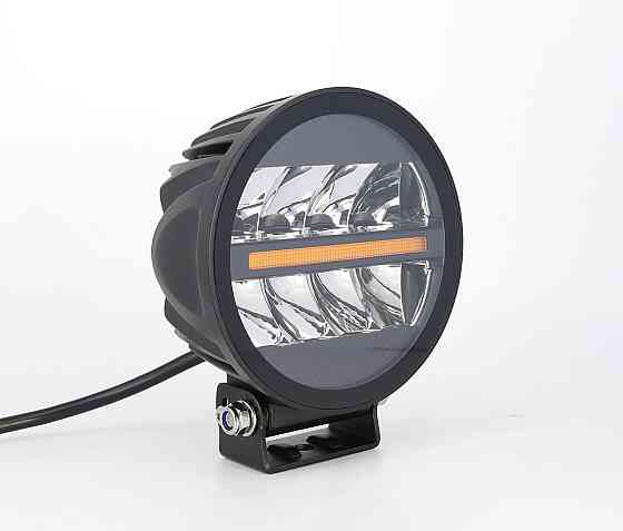 Світлодіодна фара StarLight SL-D0440S кругла, дальнє точкове світло WHITE + DRL 37W 4000Lm 5700K 12/24V (∅138мм) Харків