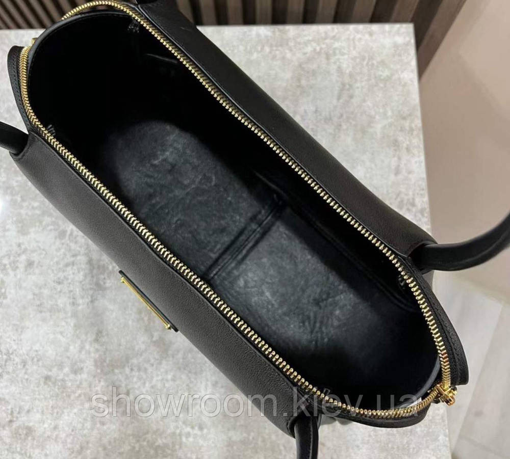 Жіноча брендова шкіряна сумочка Pr0822 чорна Київ - фото 2
