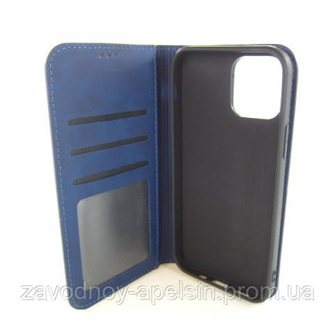 Чехол книжка iPhone 12 Pro Premium Case (синий) Одеса - фото 2