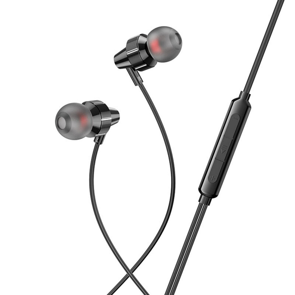 Навушники HOCO M90 Delight wire-controlled earphones with microphone Black Shadow Киев - изображение 3