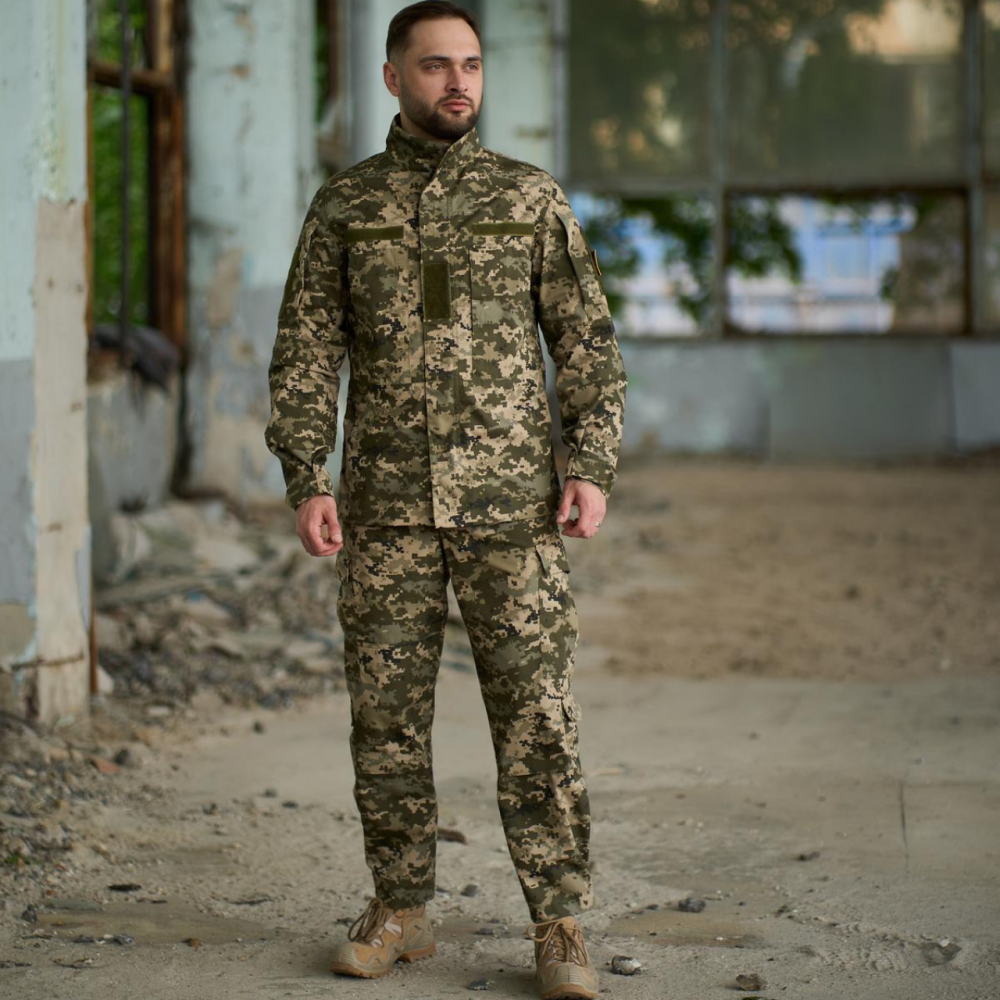 Мужской тактический костюм летний военный, комплект куртка пиксель + штаны, тактическая форма зсу XL Одесса - изображение 1