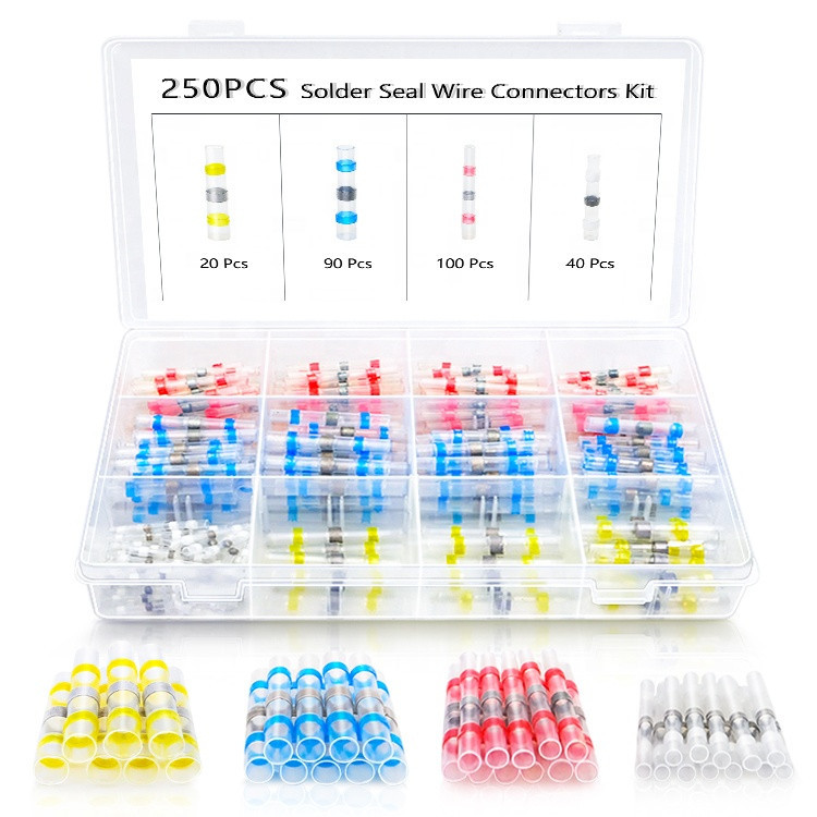 Набір термоусадочних гільз для пайки 250 шт Київ - фото 1