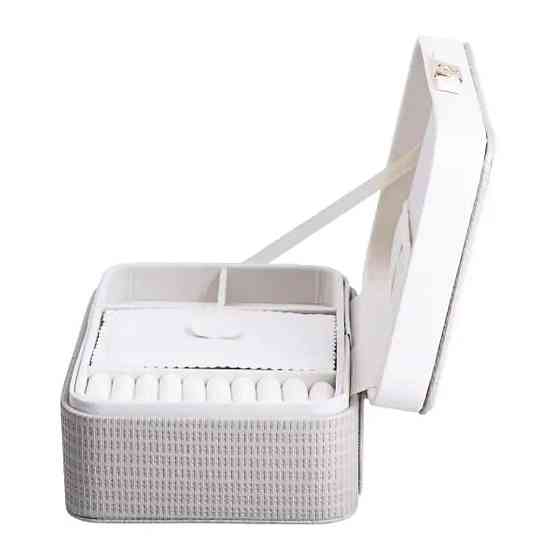 Yiwu Скринька для прикрас із еко шкіри 24.5×17×10 органайзер для ювелірних виробів HP-5-38 Коломыя