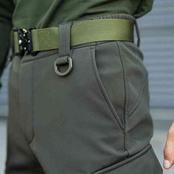 Штаны карго мужские весенние с карманами хаки Pobedov Static Киев