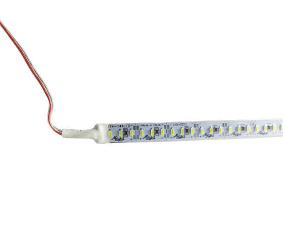 Світлодіодна стрічка на алюмінієвій основі 12V 25см 10W 4014SMD біла герметична НАДЯСКРАВА! Харків