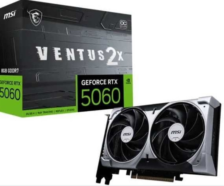 MSI GeForce RTX 5060 8Gb gddr7 RTX 5060 8G VENTUS2X OC. Харків - фото 2
