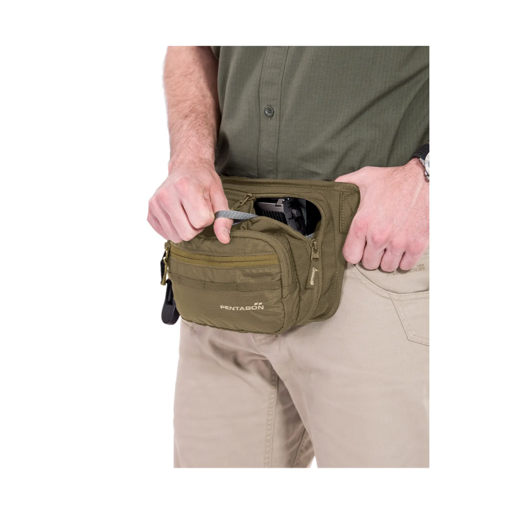 Тактическая поясная сумка Protean Pentagon 1.2л (Койот) Киев - изображение 3