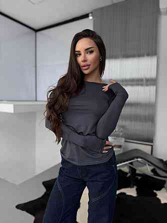 Жіноча романтична кофта з відкритою спиною з віскози Графіт, 46/48 Одеса