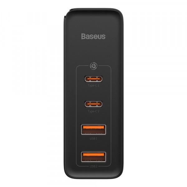 Зарядний пристрій 4xUSB 100W GaN (2xUSB-C+2xUSB-A) Чорний Baseus (CCGAN2P-L01) Київ - фото 2